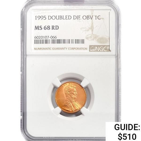 1995 Lincoln Memorial Cent NGC MS68 RD, DDO