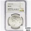 Image 1 : 1923-D Silver Peace Dollar NGC MS63