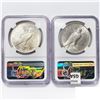 Image 2 : 1922-D Set [2] Silver Peace Dollar NGC MS61