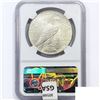 Image 2 : 1923-D Silver Peace Dollar NGC MS60