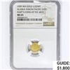 Image 1 : 1909 WA 1/2DWT Alaska Gold NGC MS65