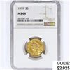 Image 1 : 1899 $5 Gold Half Eagle NGC MS64