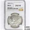 Image 1 : 1889-O Morgan Silver Dollar NGC MS62