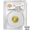 Image 1 : 2017 $5 1/10oz AGE PCGS MS70 1st Day, 225th Ann