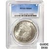 Image 1 : 1884-CC Morgan Silver Dollar PCGS MS64
