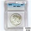 Image 1 : 1942 Walking Liberty Half Dollar ICG MS64