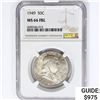 Image 1 : 1949 Franklin Half Dollar NGC MS66 FBL