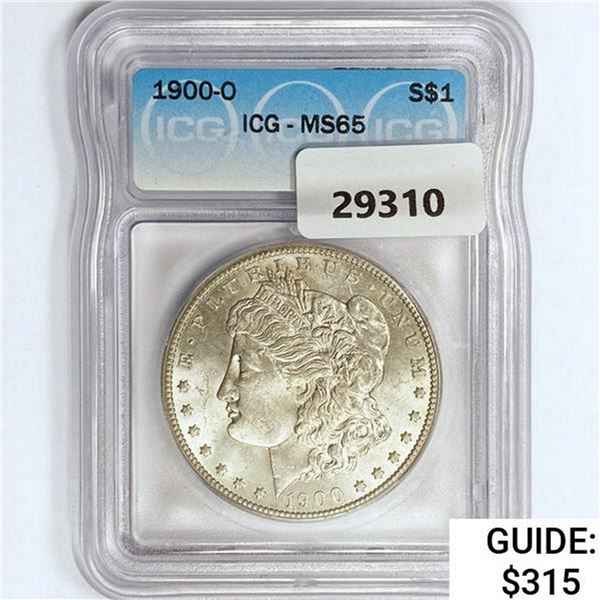 1900-O Morgan Silver Dollar ICG MS65