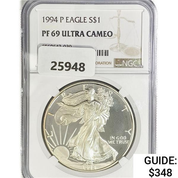 1994-P American Silver Eagle NGC PF69 UC