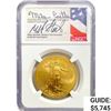 Image 1 : 2020 $50 1oz AGE Castle, Standish Signed NGC MS70