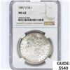 Image 1 : 1887-S Morgan Silver Dollar NGC MS62