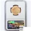 Image 2 : 1808 INDIA 10CASH MADRES PRES NGC GENUINE