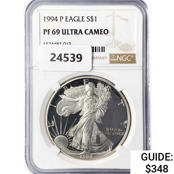 1994-P American Silver Eagle NGC PF69 UC