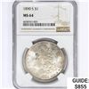 Image 1 : 1890-S Morgan Silver Dollar NGC MS64