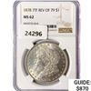 Image 1 : 1878 7TF Rev 79 Morgan Silver Dollar NGC MS62