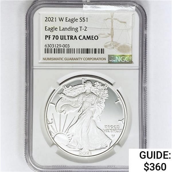 2021-W American Silver Eagle NGC PF70 UC, T-2