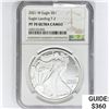 Image 1 : 2021-W American Silver Eagle NGC PF70 UC, T-2