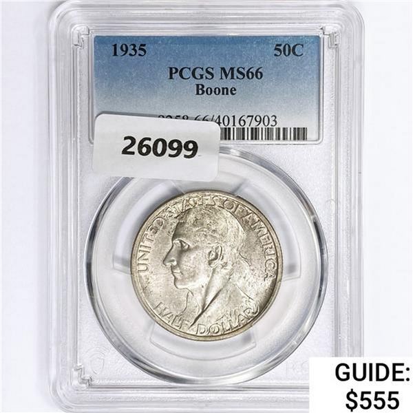 1935 Boone Half Dollar PCGS MS66
