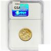 Image 2 : 1896M GB AUSTR .24oz gold SOV NGC MS62