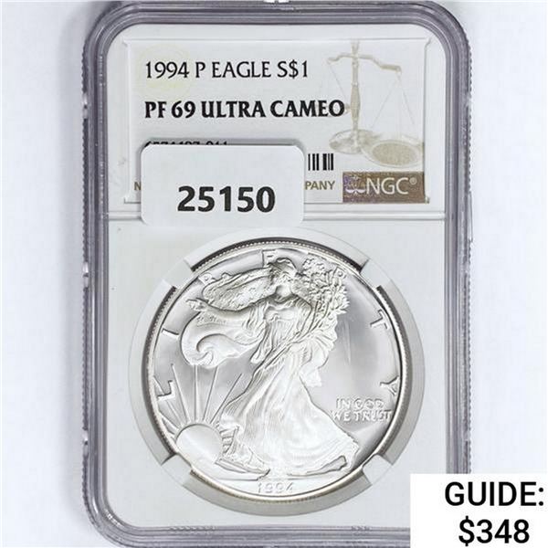1994 American 1oz Silver Eagle NGC PF69 Ultra CAM