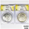 Image 1 : 1882-O, 1886 Set [2] Morgan Dollars ANACS MS61