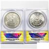 Image 2 : 1882-O, 1886 Set [2] Morgan Dollars ANACS MS61