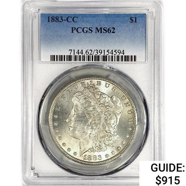 1883-CC Morgan Silver Dollar PCGS MS62