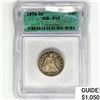 Image 1 : 1875-CC Twenty Cent Piece ICG F12