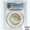 Image 1 : 1939 Walking Liberty Half Dollar PCGS MS62