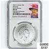 Image 1 : 2023 1oz G.B. S2£ NGC MS69 Q. Elizabeth II