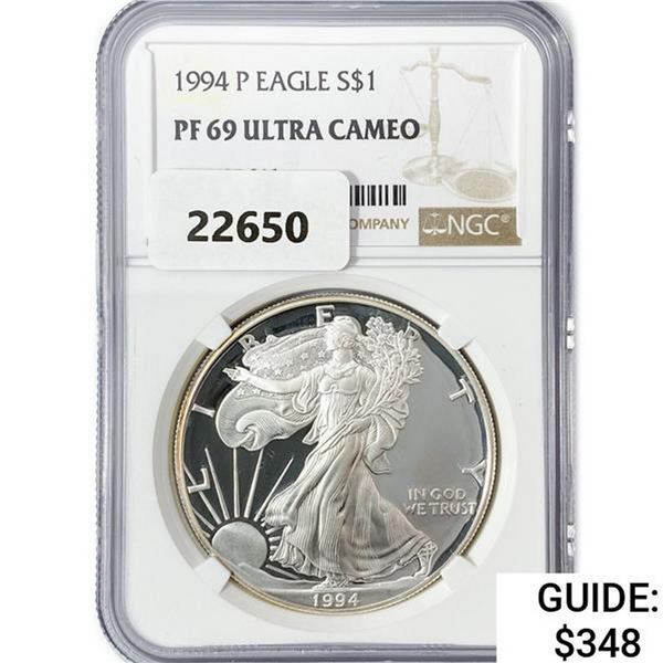 1994-P American Silver Eagle NGC PF69 UC