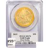 Image 2 : 2015 $50 1oz Moy Signed PCGS MS70 1st Strike