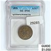 Image 1 : 1806 Draped Bust 1/2C ICG EF45 Lg 6,Stems,Rot. Die
