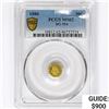 Image 1 : 1880 Octagonal California Gold Half Dollar PCGS MS