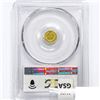 Image 2 : 1880 Octagonal California Gold Half Dollar PCGS MS