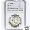 Image 1 : 1953-S Franklin Half Dollar NGC MS66