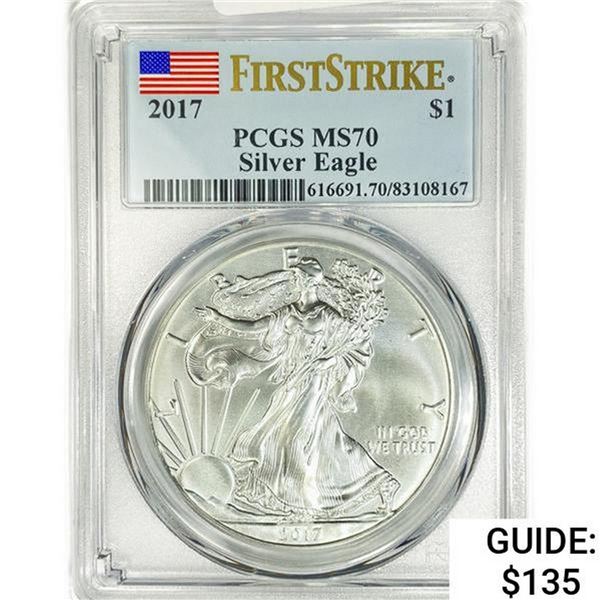2017 American 1oz Silver Eagle PCGS MS70