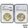 Image 1 : (2) Walking Half Dollars (1941, 1944) NGC MS63