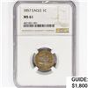 Image 1 : 1857 Flying Eagle Cent NGC MS61
