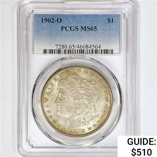 1902-O Morgan Silver Dollar PCGS MS65