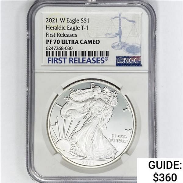 2021-W American 1oz Silver Eagle NGC PF70 UC 1st R