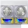 Image 2 : 1882-O Set [2] Morgan Silver Dollar ANACS MS63