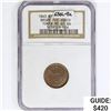 Image 1 : 1863 NY Civil War Shop Token NGC MS65 BN 630L-9a