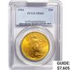 Image 1 : 1924 $20 Gold Double Eagle PCGS MS65