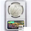 Image 2 : 1923-D Silver Peace Dollar NGC AU58
