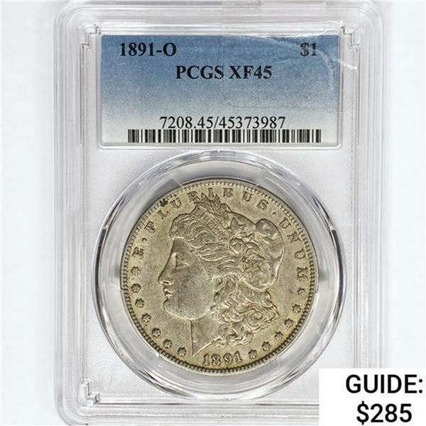 1891-O Morgan Silver Dollar PCGS XF45