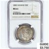 Image 1 : 1883 Kingdom of Hawaii Half Dollar NGC MS61