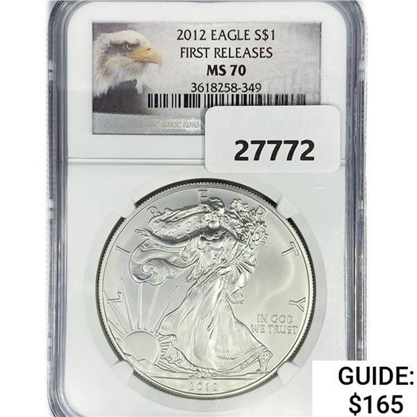 2012 American Silver Eagle NGC MS70