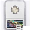 Image 2 : 1945-S Mercury Silver Dime NGC MS66