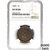 Image 1 : 1849 Braided Hair Large Cent NGC AU58 BN